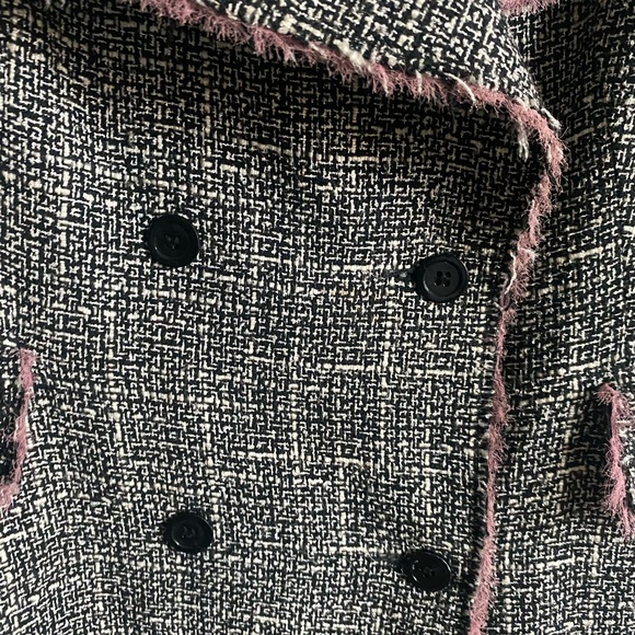 w.o.n.y. Women’s Double Breasted Boucle Coat/Jacket Size 8 - Picture 7 of 13